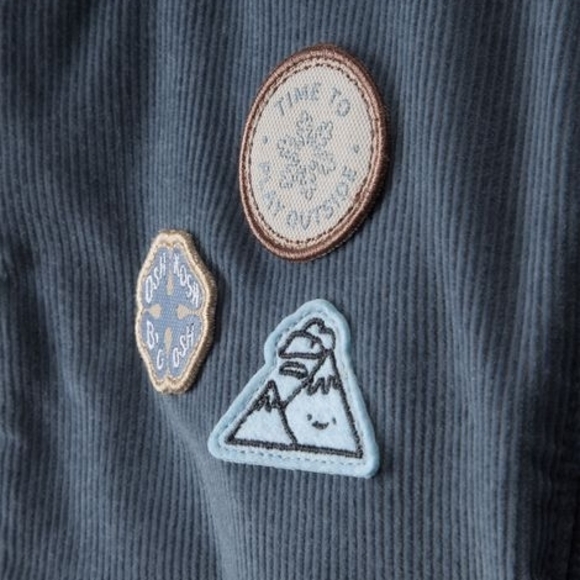 NWT Carter's Blue Corduroy Jacket with Playful Patches - Picture 5 of 5